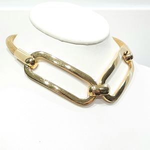 Givenchy 1977 Chunky Link Mesh Chain Vintage Statement Choker Collar Necklace